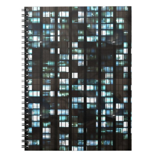 Belichtetes Fenstermuster Notizblock (Vorderseite)