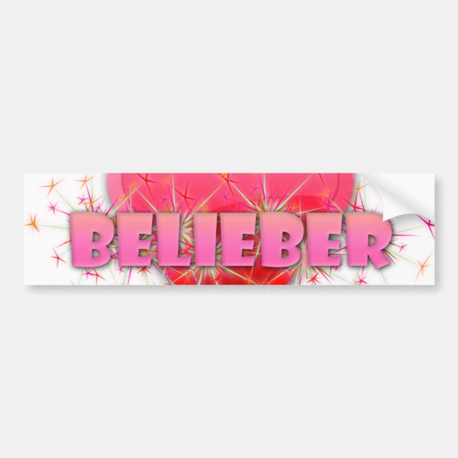 Belieber Autoaufkleber (Vorne)