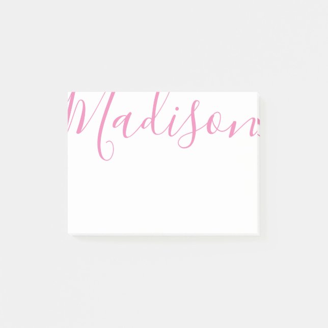 beliebige Farbe - Skriptname Postit-Editor Post-it Klebezettel (Vorderseite)