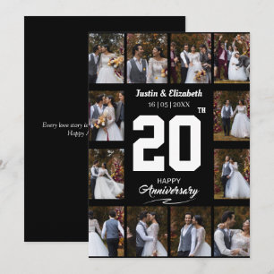 Beliebige Glückwünsche zum 12. Hochzeitstag Fotoco Feiertagskarte