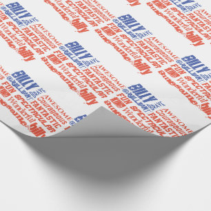 Beliebiger Name USA-Flagge Du bist großartig Perso Geschenkpapier