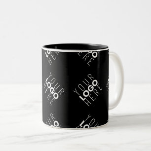 Beliebiges Logo oder hochgeladenes Bild Streumus Zweifarbige Tasse