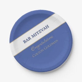 Beliebt! Custom Bar Mitzvah Papier Teller