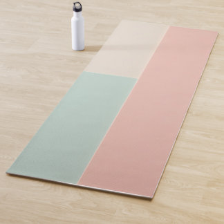 Beliebte Abstract Blush Pink Mint Kollektion Yogamatte