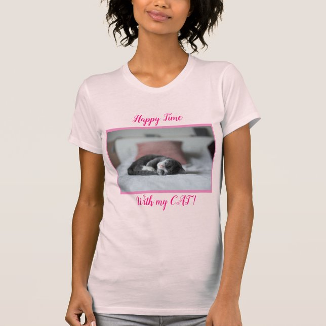 Beliebte beste Niedliche Katze T-Shirt (Vorderseite)