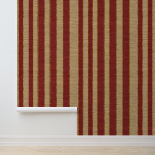 Beliebte Burgundy Gold Luxury Linen Collection Tapete (Anwendung)