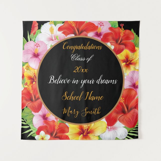 Beliebte exotisch-blumenspezifische Tapisserie Wandteppich (Vorderseite)