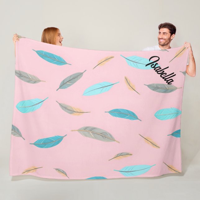 Beliebte Federn Luxus Boho Kollektion Fleecedecke (Beispiel)