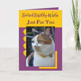 Beliebte Geburtstagswünsche nur für Sie lila Karte