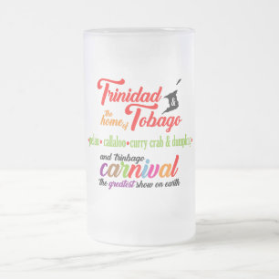 Beliebte Gerichte des Karnevals in Trinidad und To Mattglas Bierglas