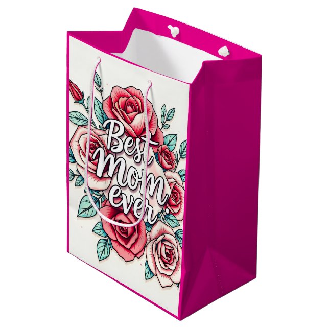 Beliebte Geschenksammlung für Floral Luxury Mittlere Geschenktüte (Vorderseite Schrägansicht)