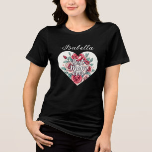 Beliebte Geschenksammlung für Floral Luxury Tri-Blend Shirt