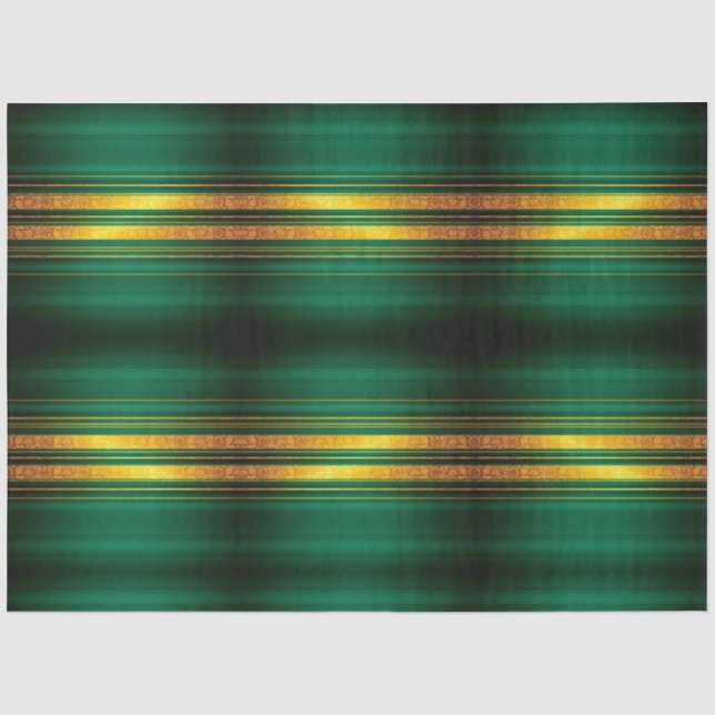 Beliebte Green Gold Luxury Linen Texture Collectio Seidenpapier (Vorderseite)