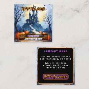 Beliebte Halloween Gruselige Süße Kollektion Quadratische Visitenkarte