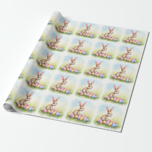 Beliebte niedliche Ostern Hasen und Eier Sammlung Geschenkpapier