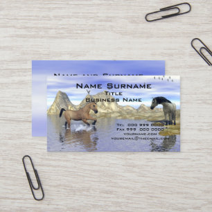 Beliebte Pferde Visitenkarte