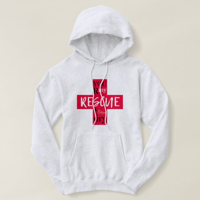 Beliebte Reborn Rescue Story Christlich Hoodie (Design vorne)