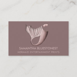 Beliebte rosa Schwanz-Bustier-Kostüm-Meerjungfrau Visitenkarte