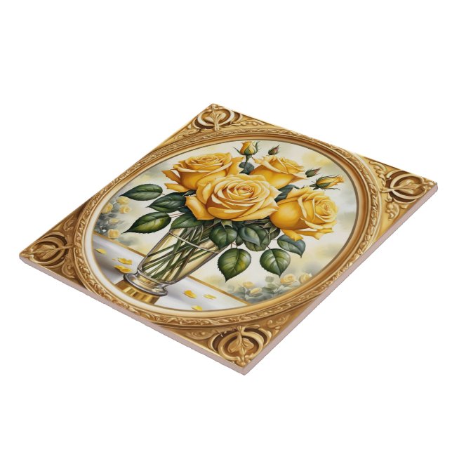 Beliebte schöne Gelbe Rose Kollektion Fliese (Seite)