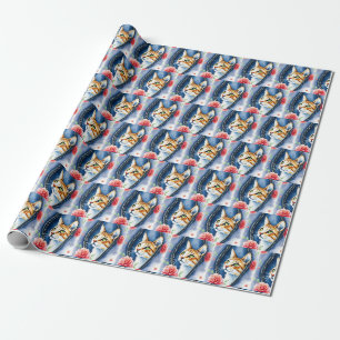 Beliebte schöne Niedliche Wasserfarben Katze Samml Geschenkpapier