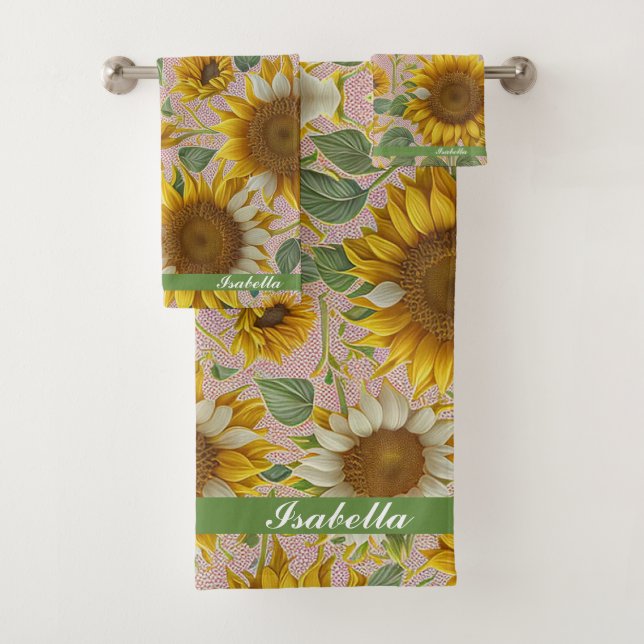 Beliebte Sonnenblume Schöne Sammlung Badhandtuch Set (Insitu)