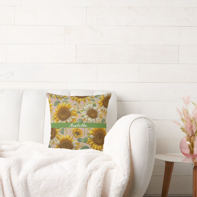 Beliebte Sonnenblume Schöne Sammlung Kissen (Liege)