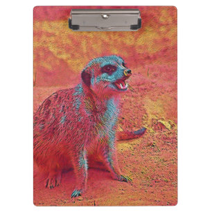 beliebte Tiere - Meerkat Klemmbrett