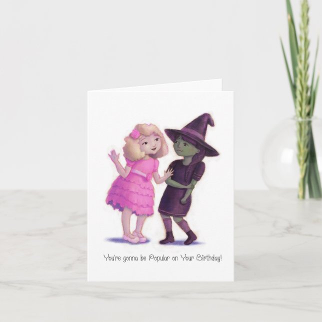 Beliebte Wicked the Musical Birthday Card Karte (Vorderseite)