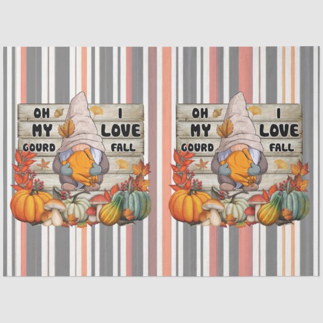 Beliebter Erntedank Schöne Herbstkollektion Seidenpapier (Vorderseite)