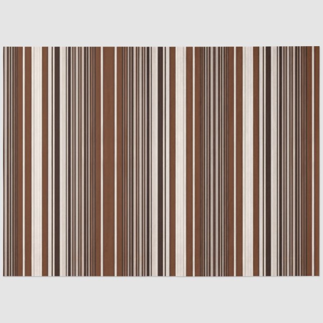 Beliebter Linen Luxury Brown White Colection Seidenpapier (Vorderseite)