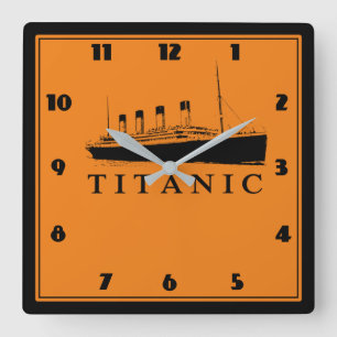Beliebtes Boot Quadratische Wanduhr