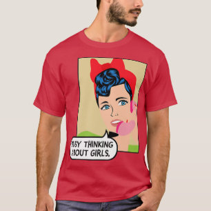 Beliebtes Denken über Mädchen - LGBTQ+ Lesben Prid T-Shirt