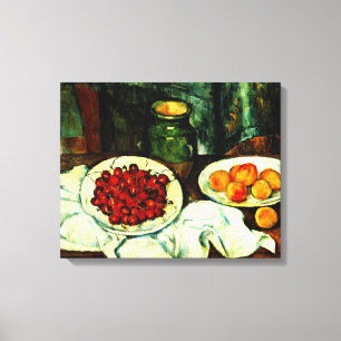 Beliebtes Gemälde von Paul Cezanne, Kirschen Leinwanddruck
