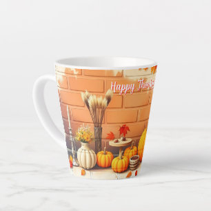 Beliebtes Glück Thanksgiving Schöner Fall Milchtasse