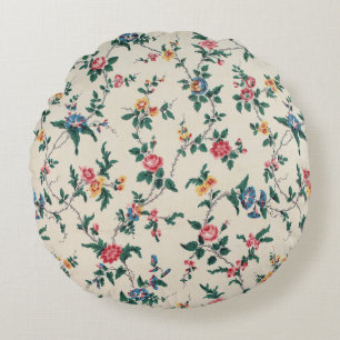Beliebtes mehrfarbiges Blumenmuster Rundes Kissen