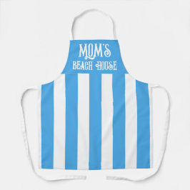 Beliebtes Personalisiertes Blau und Weiß breiter S Schürze