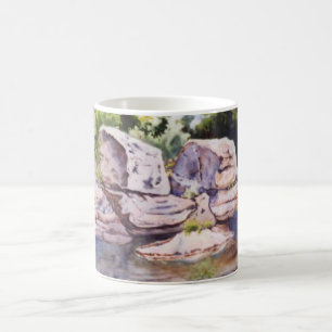 Beliebtes W.Va. Straßenschwimmloch Gauley River Kaffeetasse