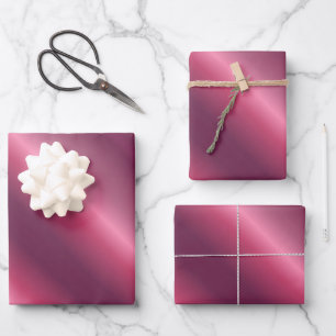 Beliebtes Weihnachten Geburtstag Bordeaux Geschenk Geschenkpapier Set