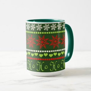 Beliebtes Weihnachten-Wiederholungsmuster Tasse