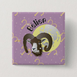 Bélier 21 Mars 20 avril Boutons - Abzeichen Button