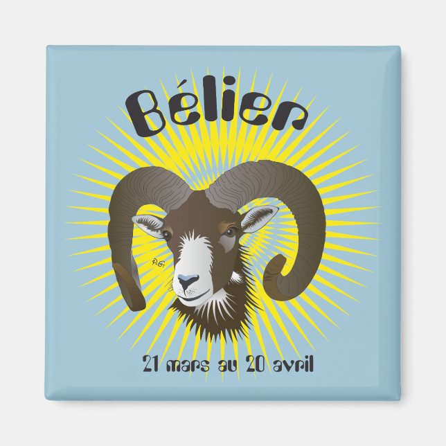 Bélier 21 Mars, 20 avril Magnet (Vorne)
