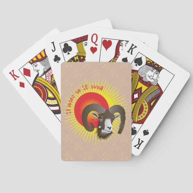 Bélier 21 mars au 20 avril Jeux de cartes (dos)