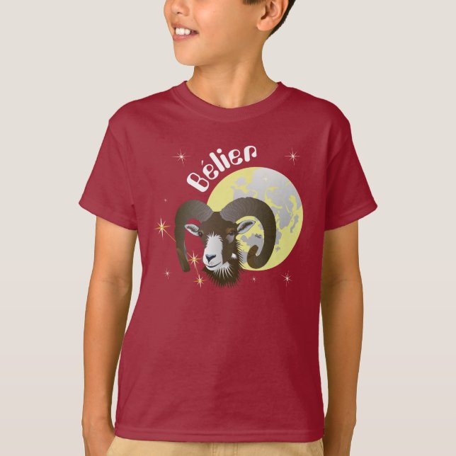 Bélier 21 mars au 20 avril T-Shirt (Vorderseite)