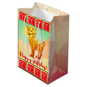 Bélier - Sac Cadeau Moyen Joyeux Anniversaire