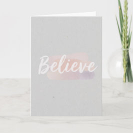 Believe calligraphic text  karte