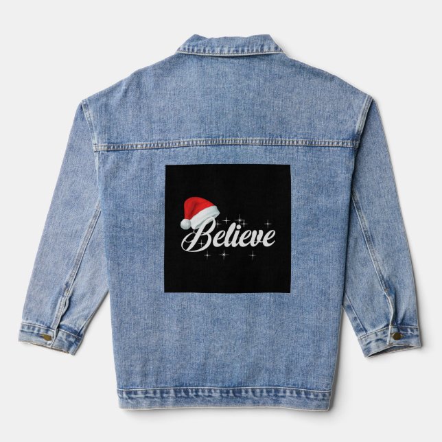 Believe Christmas Jeansjacke (Rückseite)