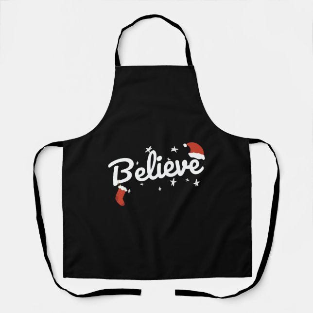 Believe Christmas Schürze (Vorderseite)