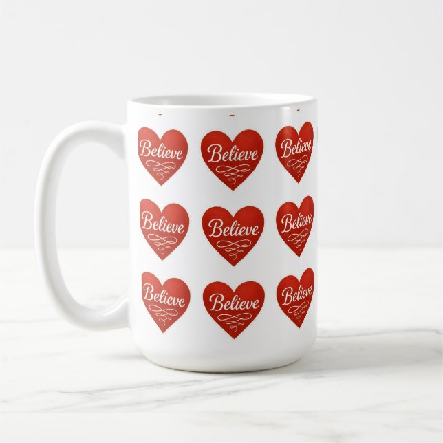 Believe Heart Kaffeetasse (Links)