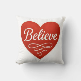Believe Heart Kissen