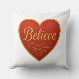 Believe Heart Kissen